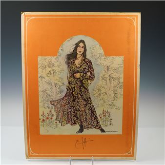 Portrait Lithograph on Board Signed by Emmylou Harris - Barbara Mendelsohn