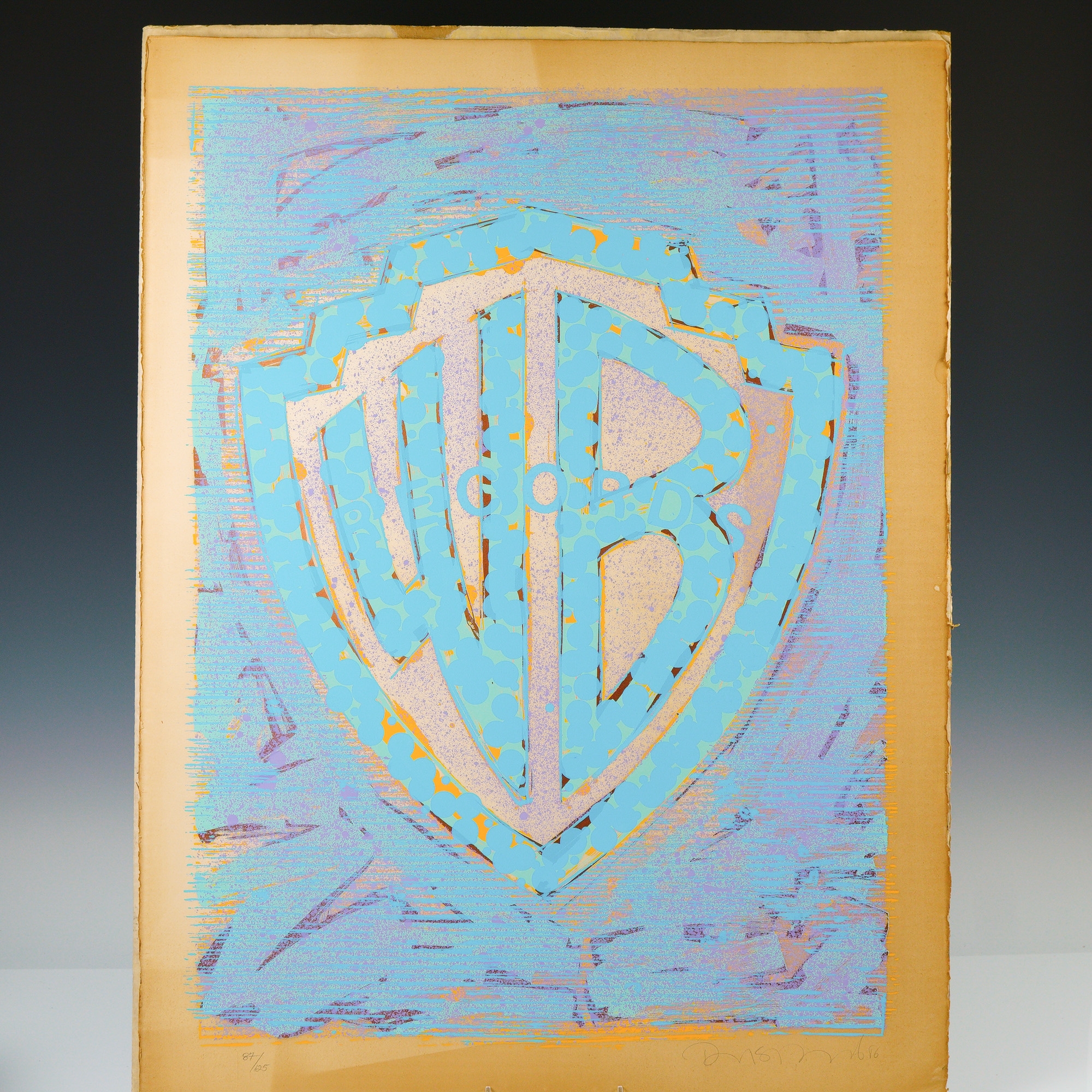 Artwork by Richard Duardo, Warner Bros. Records 1986 Limited Edition Serigraph, Signed, Made of Color Serigraph On Paper