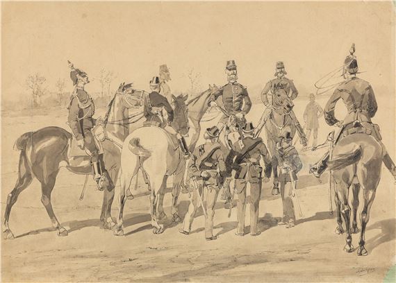 La Réunion des Chefs de Corps de la Garde Civique de Gand - Louis Geens