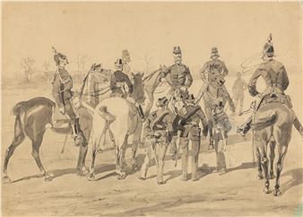 La Réunion des Chefs de Corps de la Garde Civique de Gand - Louis Geens