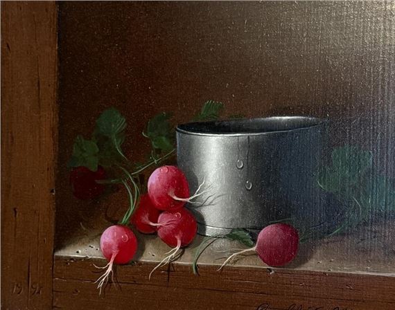 Still LIfe Radishes by Donald F. Allan, 1991