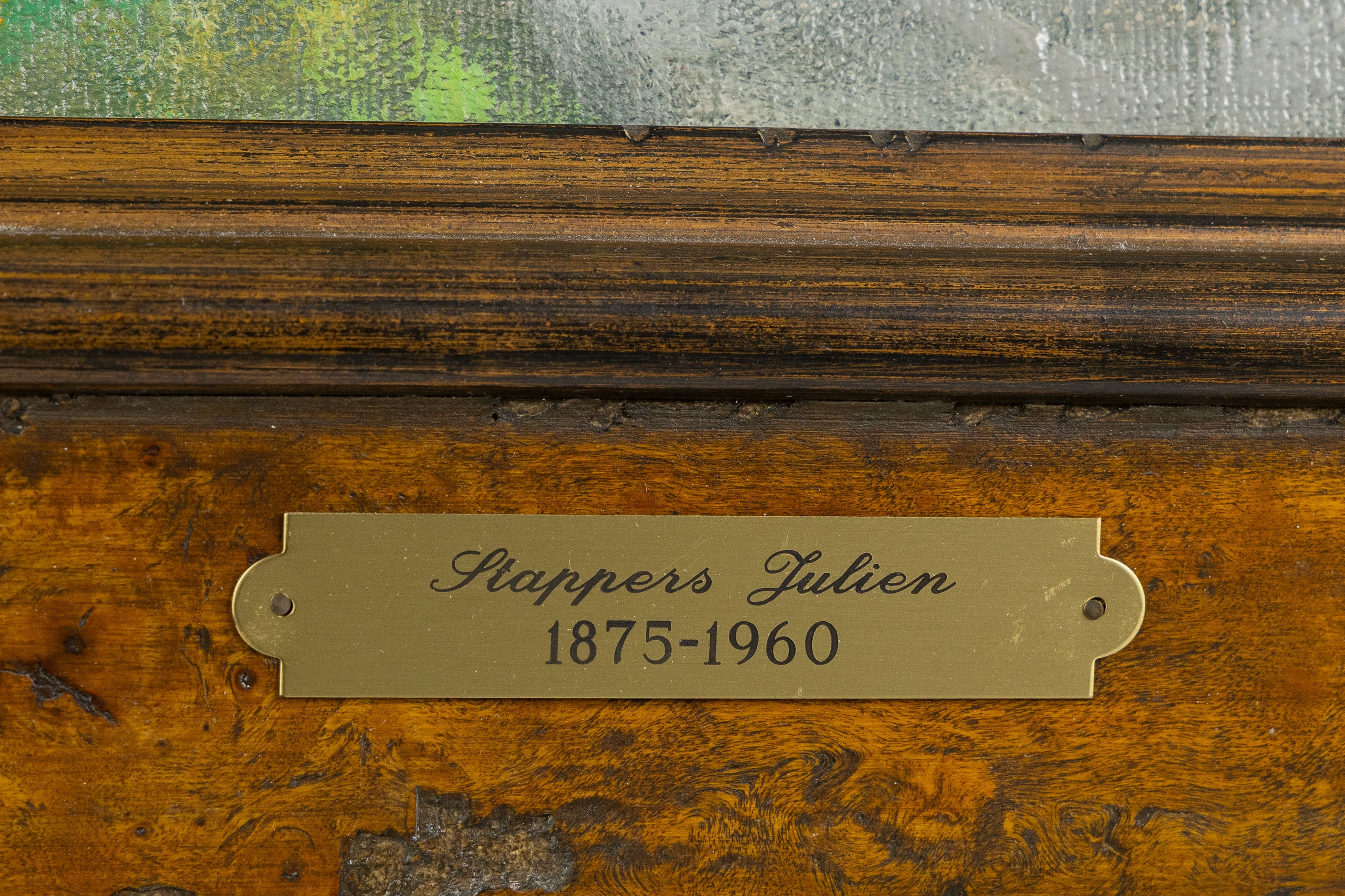 Artwork by Julien Stappers, Still Life with Indian Cress and Porcelain, Made of Oil On Canvas