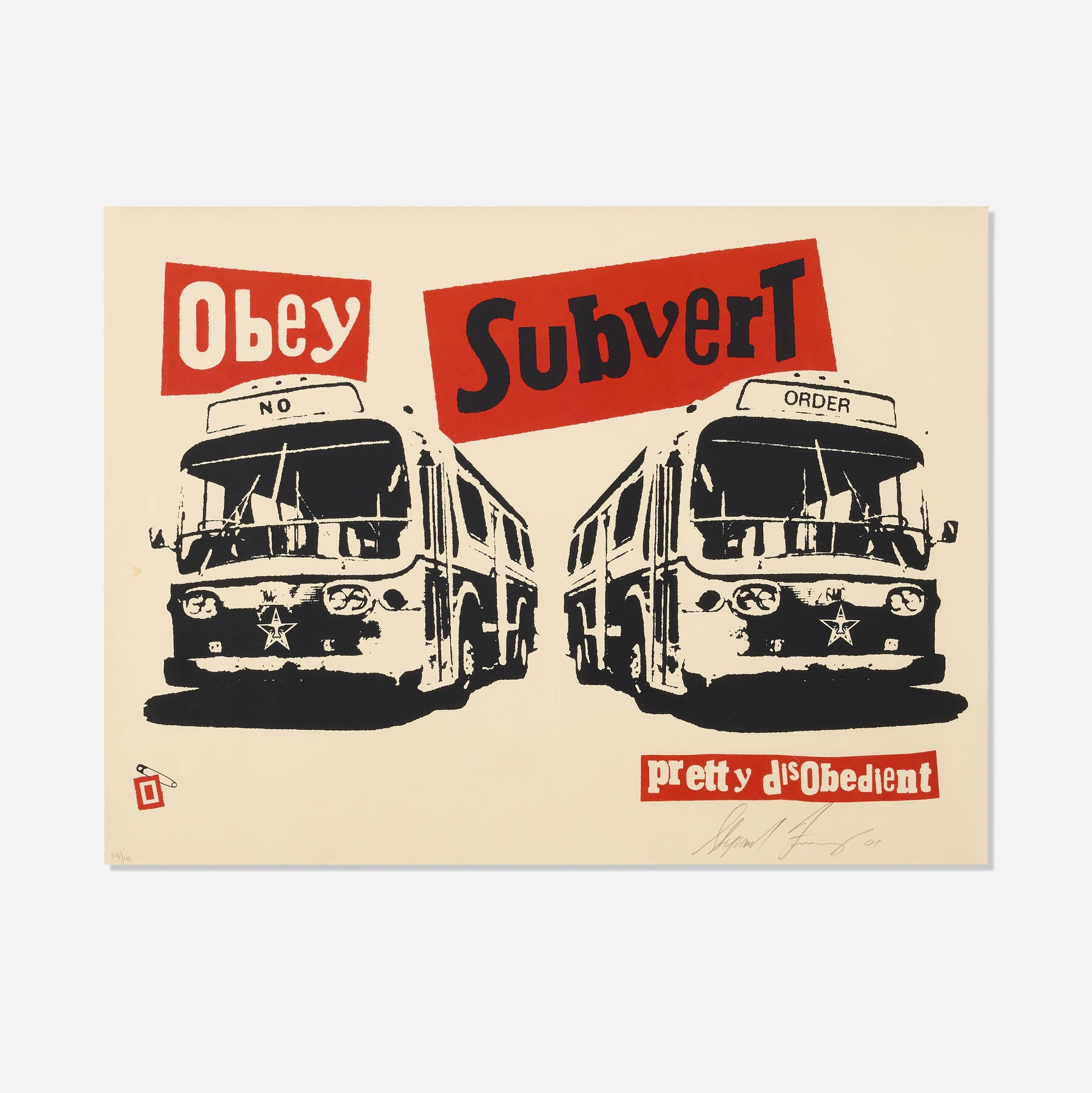 Shepard Fairey | Pretty Disobedient (2001) | MutualArt