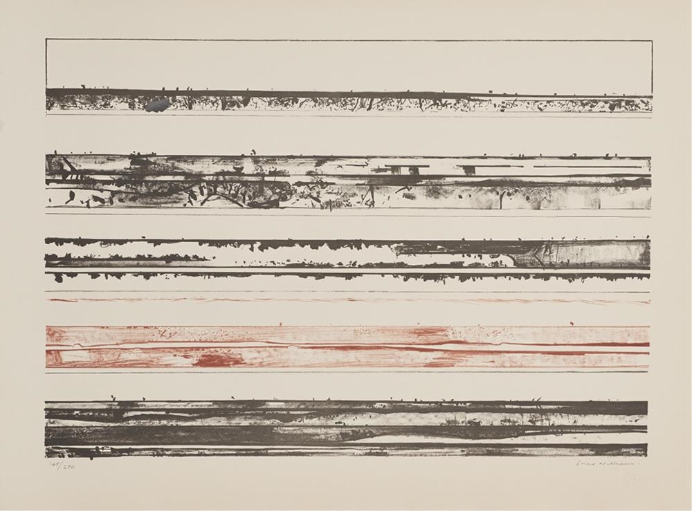 Artwork by Fred Williams, Murray River Panel, Made of Lithograph On Paper