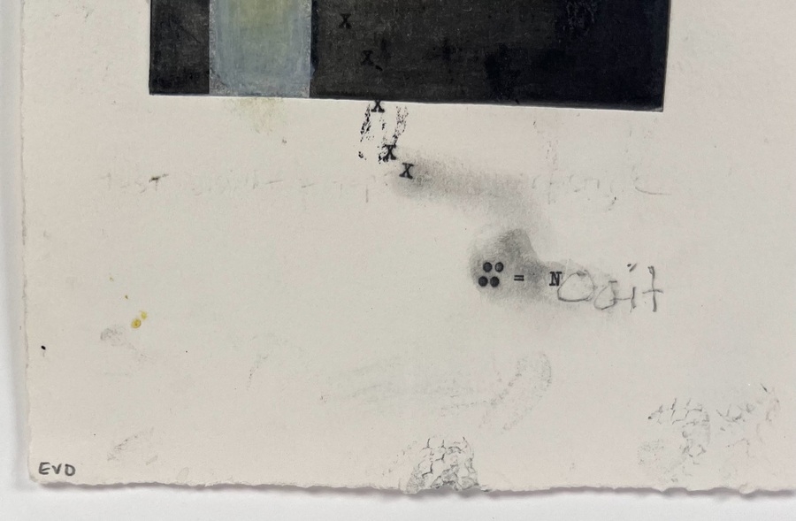 Artwork by Esther van Dijk, Ooit, Made of intaglio monoprint on paper