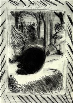 Dutch Art met abstracte voorstelling - Abe Kuipers