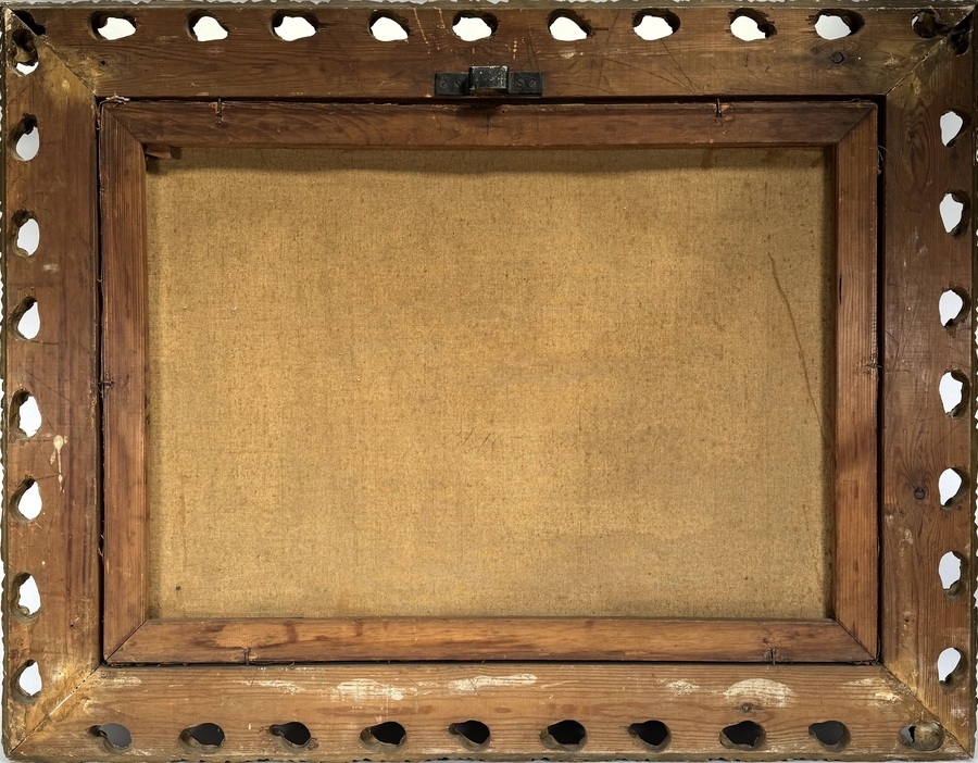 Artwork by H. Peterman, Romantisch rivierlandschap, Made of Oil painting on canvas