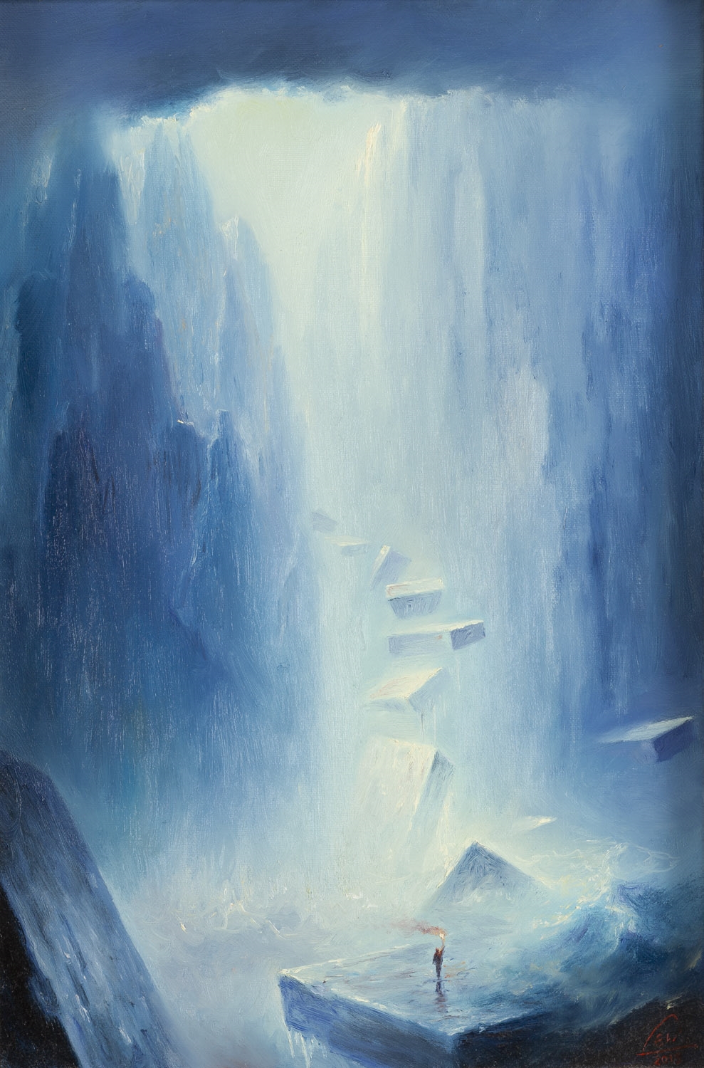 Artwork by Mariusz Lewandowski, Stone Staircase, Made of oil/canvas