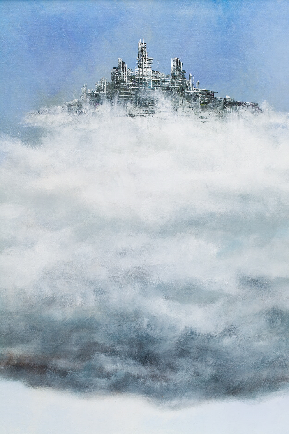 Artwork by Andrzej Fronczak, On a cloud, Made of acrylic/canvas