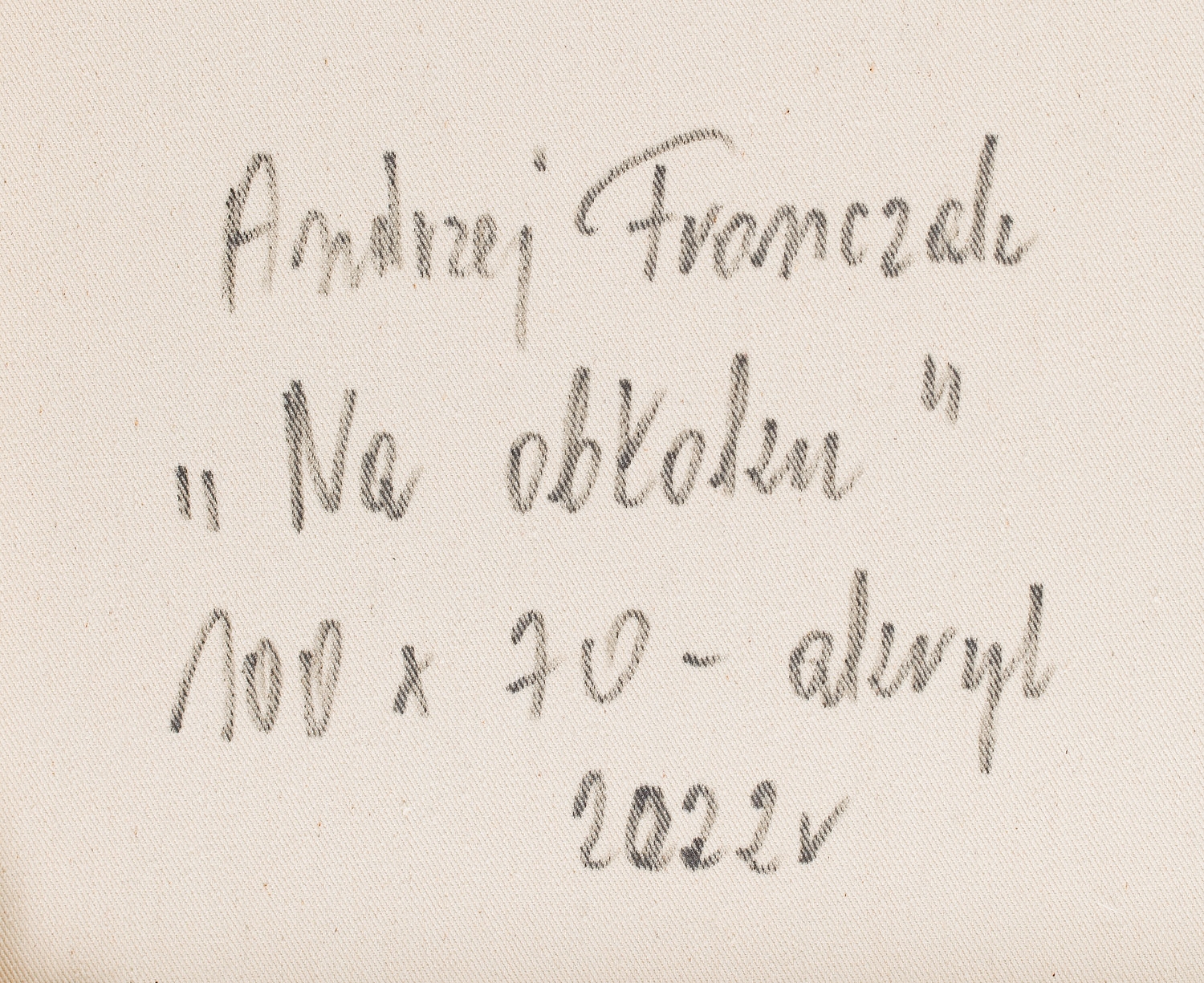 Artwork by Andrzej Fronczak, On a cloud, Made of acrylic/canvas