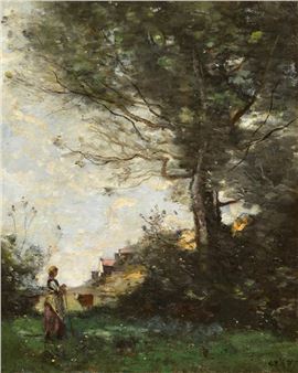 La chevrière Italienne - Jean Baptiste Camille Corot
