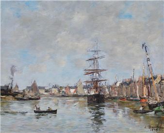 Le port de Trouville - Eugène Louis Boudin
