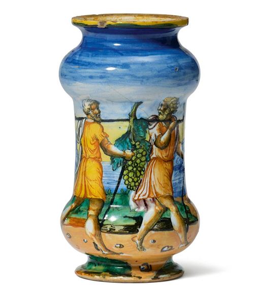 MAJOLICA ISTORIATO ALBARELLO - Orazio Fontana