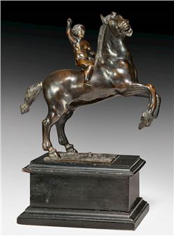 Bronze Figure of a Horse with a Boy - Severo da Ravenna