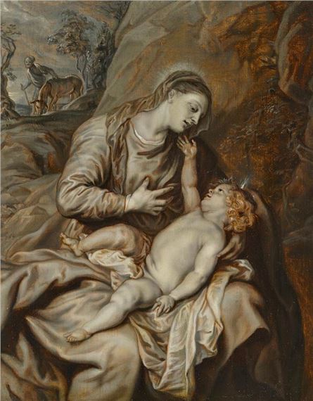 Rest on the flight into Egypt by Abraham van Diepenbeeck