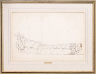SHIP STUDY - Willem van de Velde the Elder