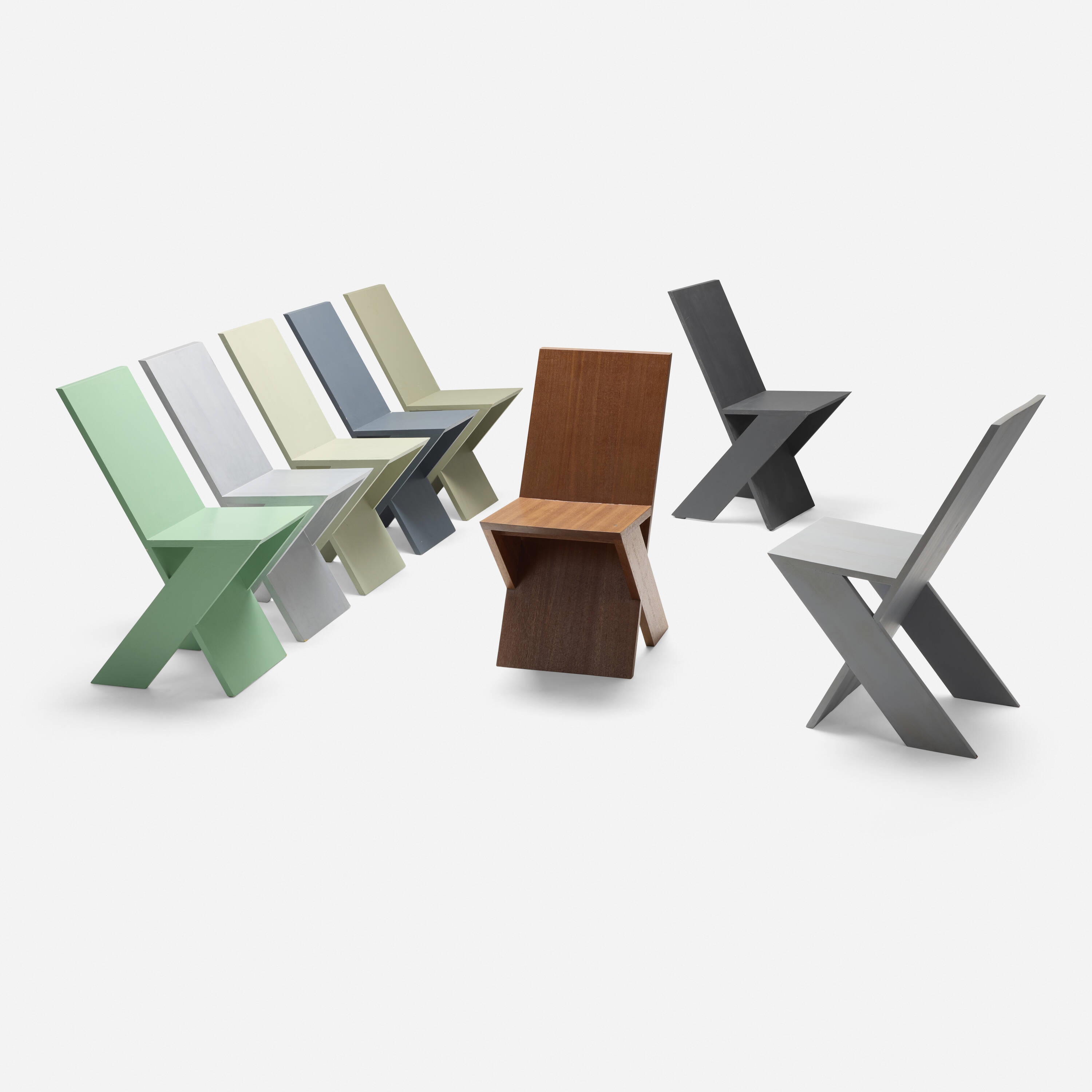 Michael Boyd | Plank chairs model P1201, set of eight (2011) | MutualArt