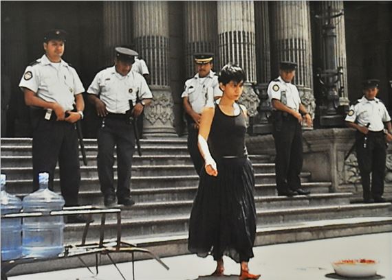 Who Can Erase the Traces by Regina José Galindo, 2003