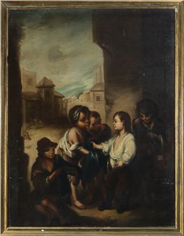 Children Eating Grapes - Juan Simon Gutierrez