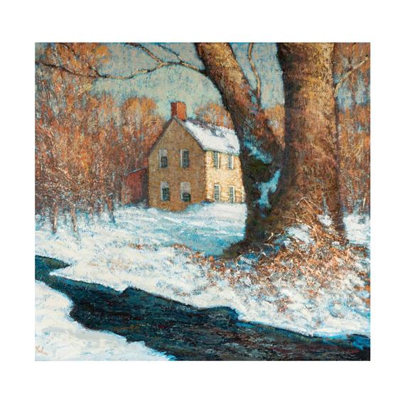 Farmhouse in Winter - David Hahn