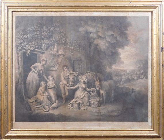 Two Favorite Chickens Going to Market by William Redmore Bigg, Published 1793