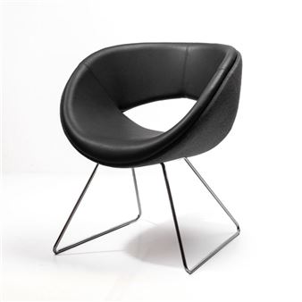 MOD STYLE LEATHER CHAIR - Jack Cartwright
