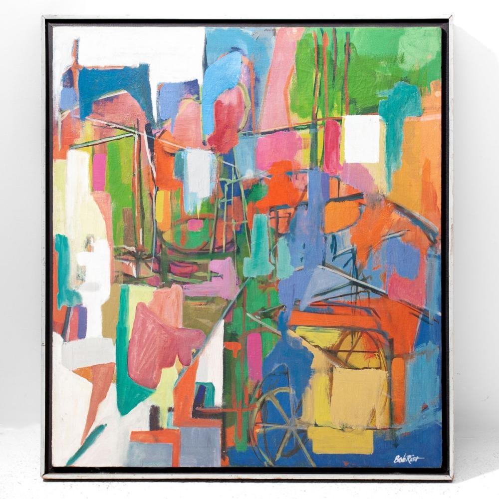 Artwork by Bob Rist, Abstract oil on canvas, Made of Oil On Canvas