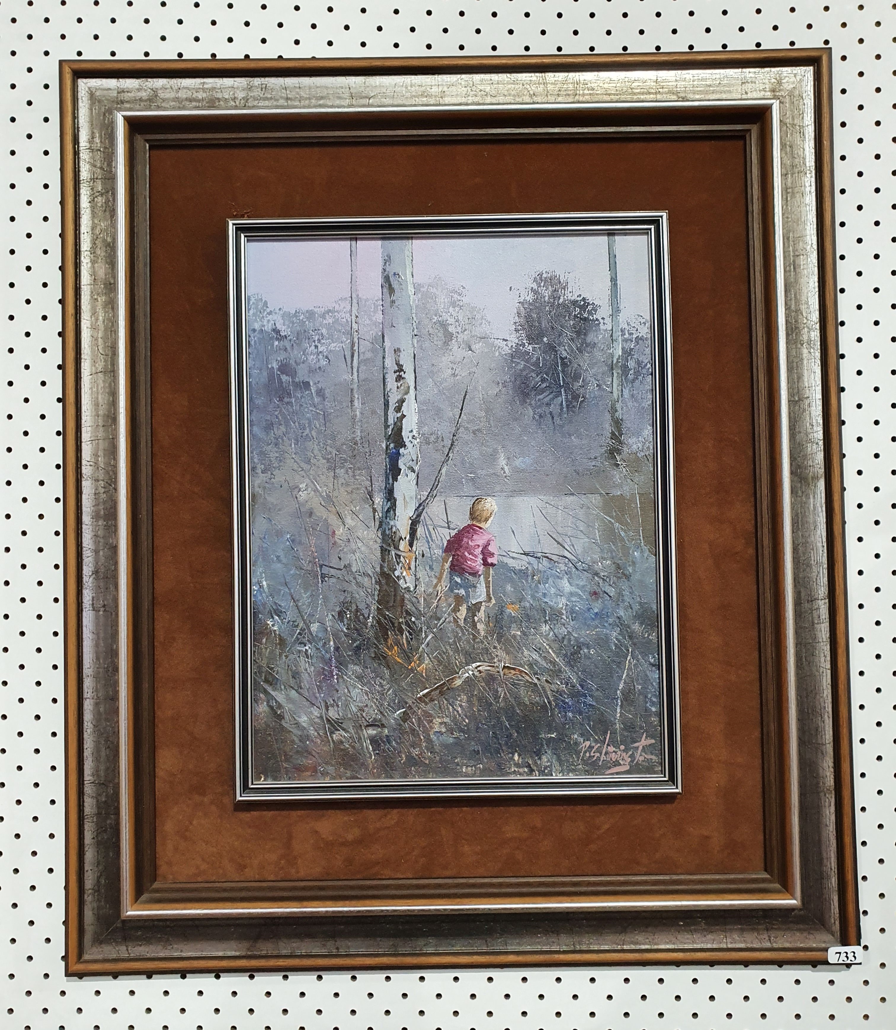 Artwork by Patrick Shirvington, Is That A Frog, Made of Oil On Board