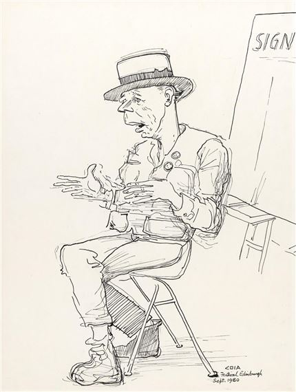 Joseph Beuys; Festival, Edinburgh, 1980 by Emilio Coia, 1980