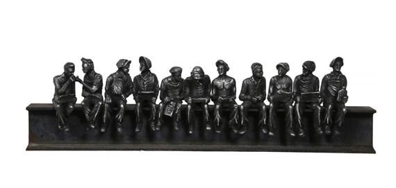 Lunchtime on A Skyscraper by Sergio Furnari, 1999