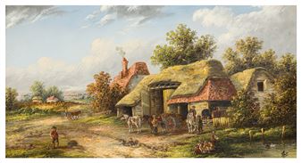 A pair of country village scenes - Georgina Lara