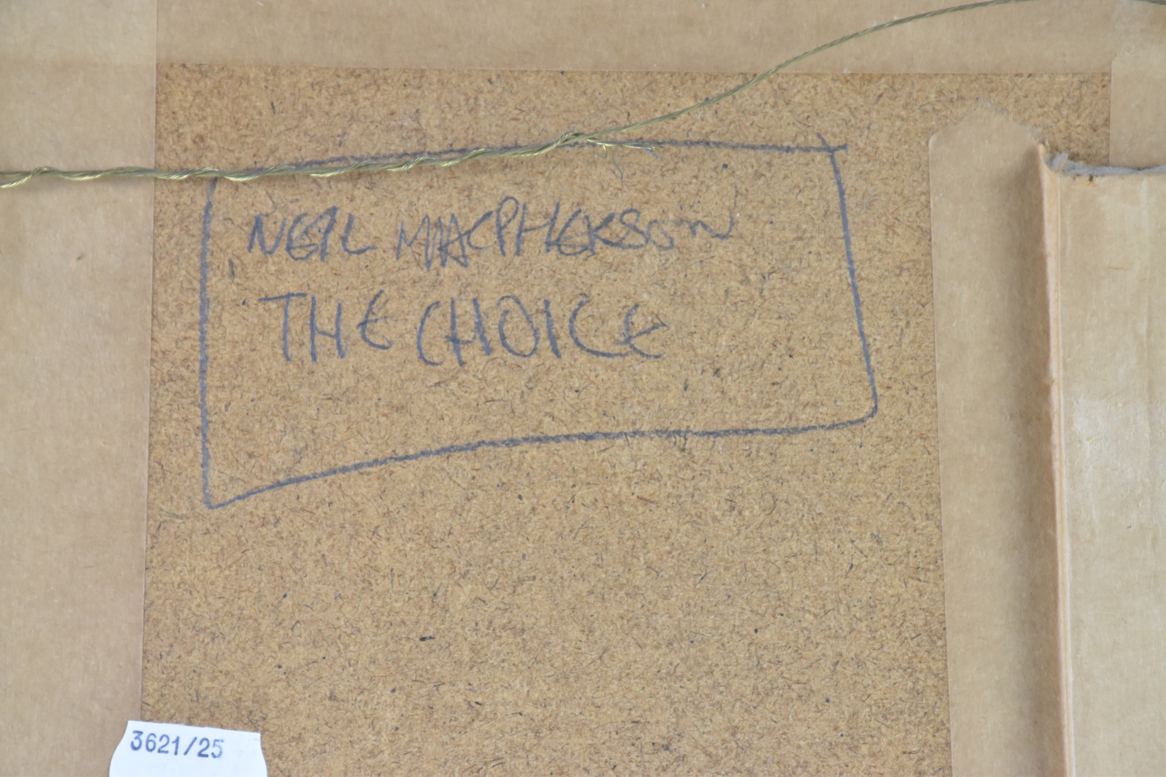 Artwork by Neil MacPherson, The Choice, Made of Oil On Board