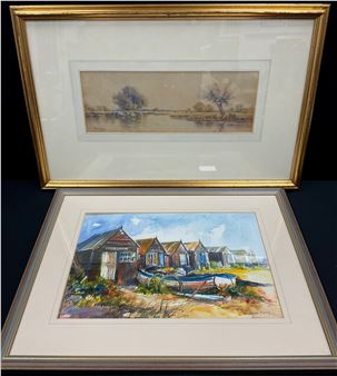 Watering the Herd - Charles Frederick Allbon