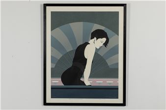 A 1980s-style figure of a lady - Carlos Sanchez