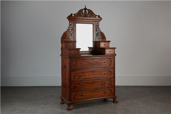 Sui Kee Chan | An export camphorwood campaign dressing chest (Late 19th ...