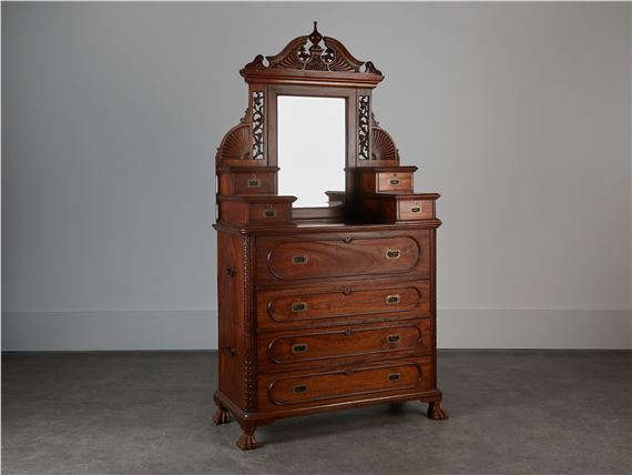 Sui Kee Chan | An export camphorwood campaign dressing chest (Late 19th ...