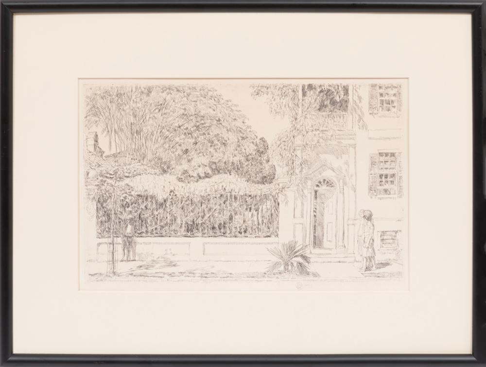 Artwork by Childe Hassam, Spring in Charleston, South Carolina, Made of Etching