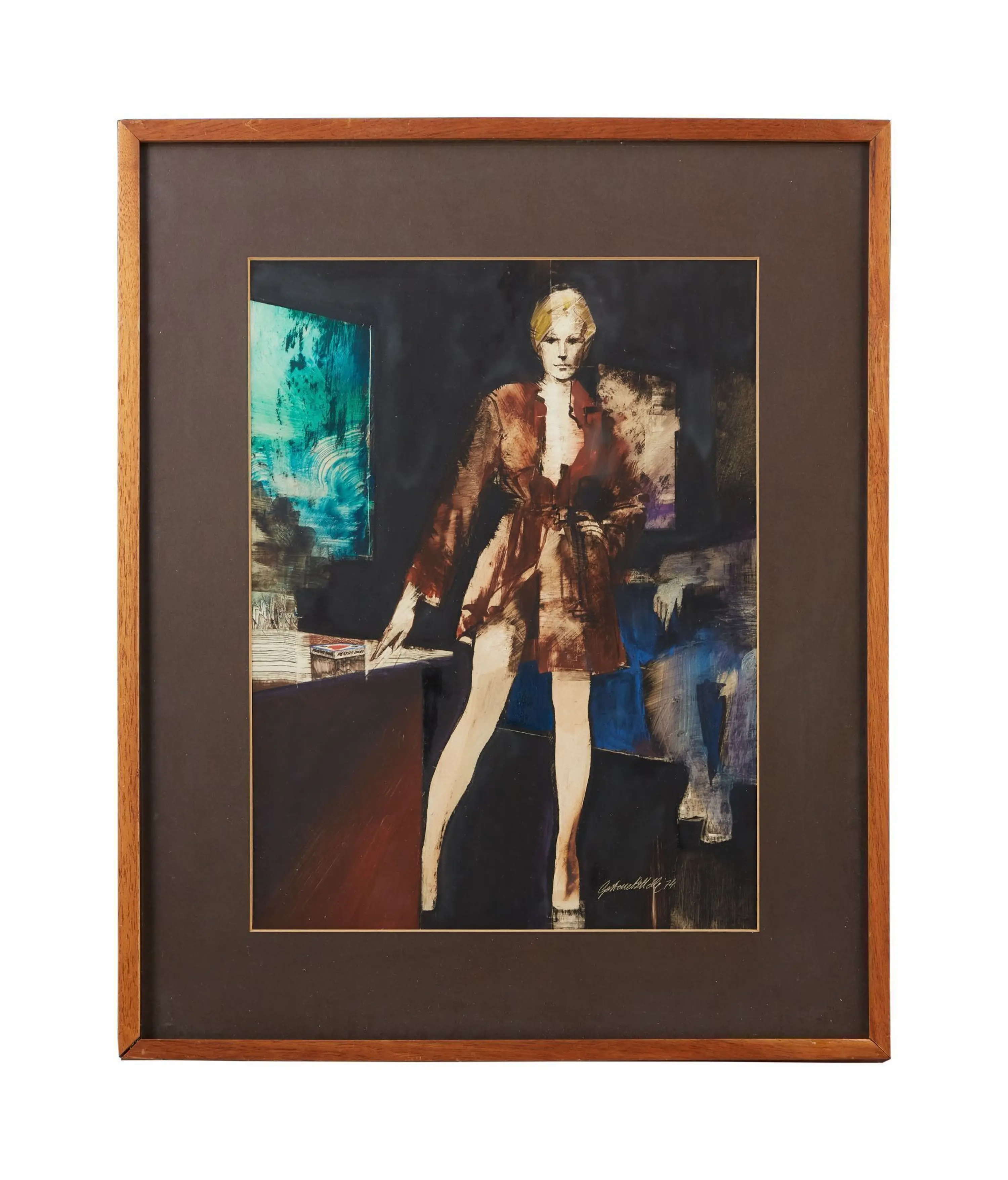 Artwork by Gaston Bettelli, Coming Down in Gardena, Made of mixed media