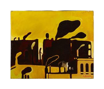 Streetscape Painting - Roy Schnackenberg