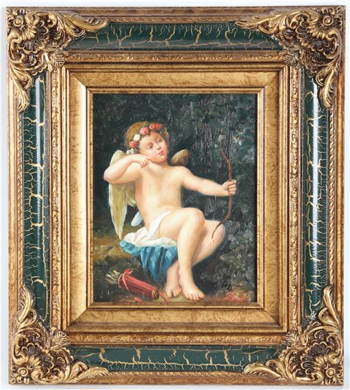 CHERUB PAINTING - R. Vega