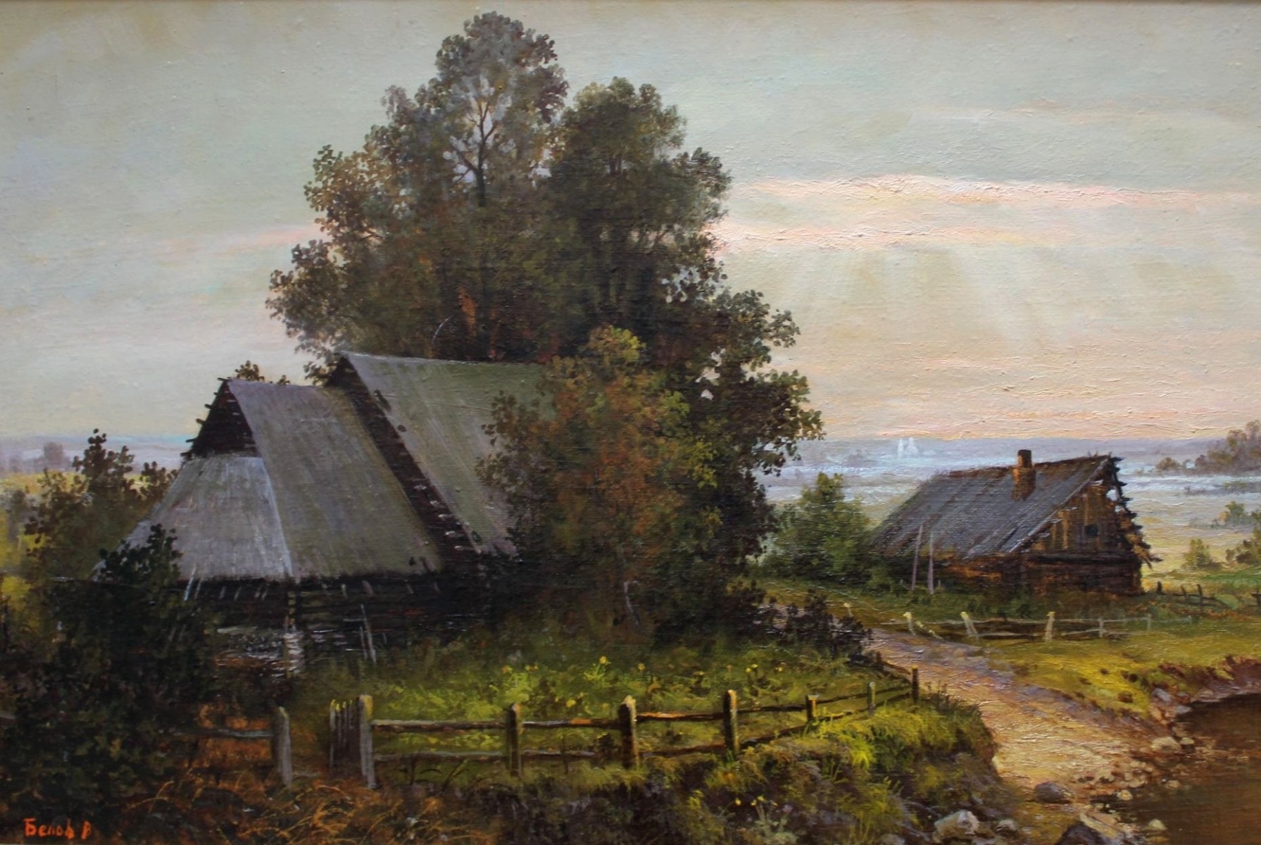 Artwork by Aleksandrs Belovs, Landscape, canvas/oil, 35x60 cm, Made of canvas/oil