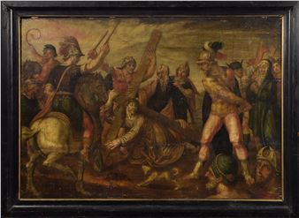 Upadek Chrystusa pod krzyżem - Central European School, 17th Century