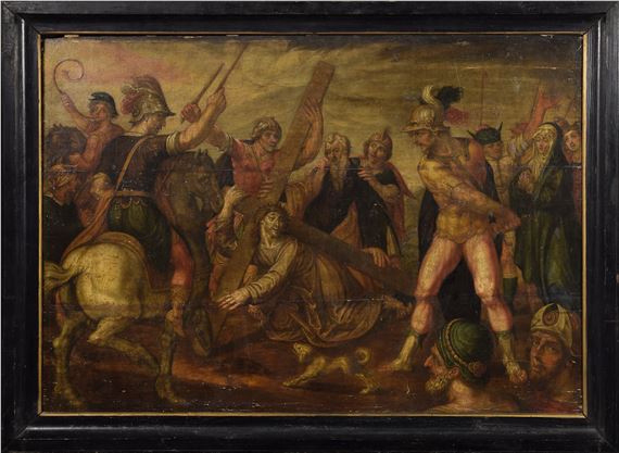 Upadek Chrystusa pod krzyżem - Central European School, 17th Century