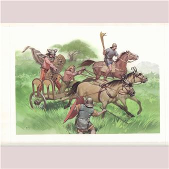 Belgic Warriors vs Rome, 54 B.C - Angus Mcbride