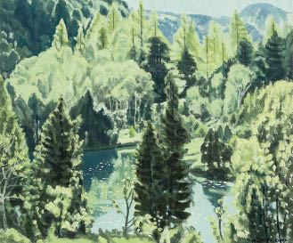 Mountain in fresh green - Shigehiko Ishikawa