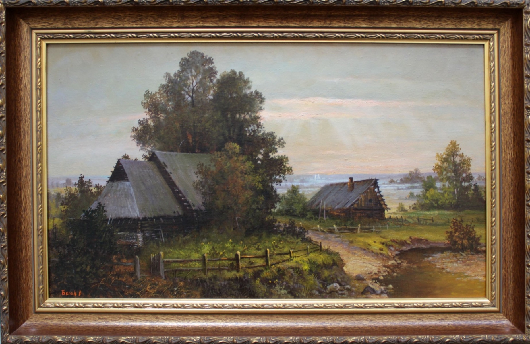 Artwork by Aleksandrs Belovs, Landscape, canvas/oil, 35x60 cm, Made of canvas/oil