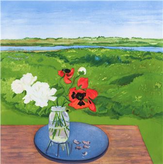 Poppies and Peonies - Jane Freilicher