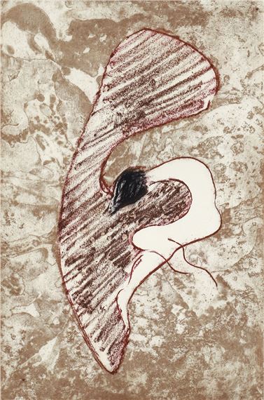 The Maid Is Late Because She Laid Her Mate by Dorothea Tanning, 1971