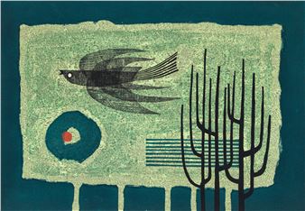 Abstract with Bird - Fumio Fujita