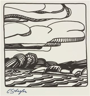 September Wind, Pickerel River - Carl Schaefer